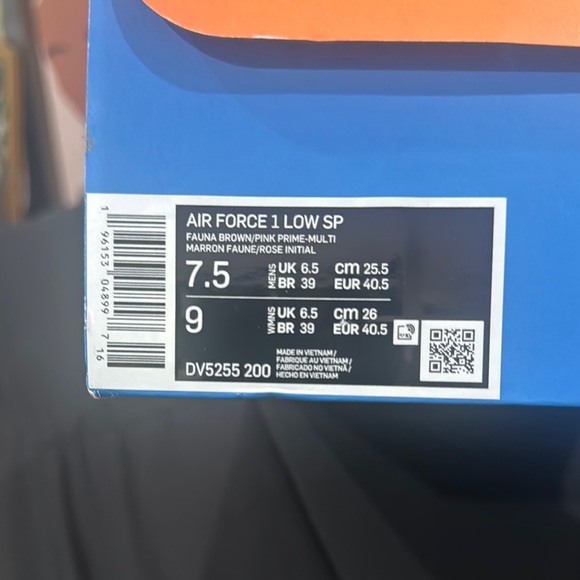 Nike Air Force 1 low x undefeated Blue, Brown, Pink, Green - Picture 8 of 9